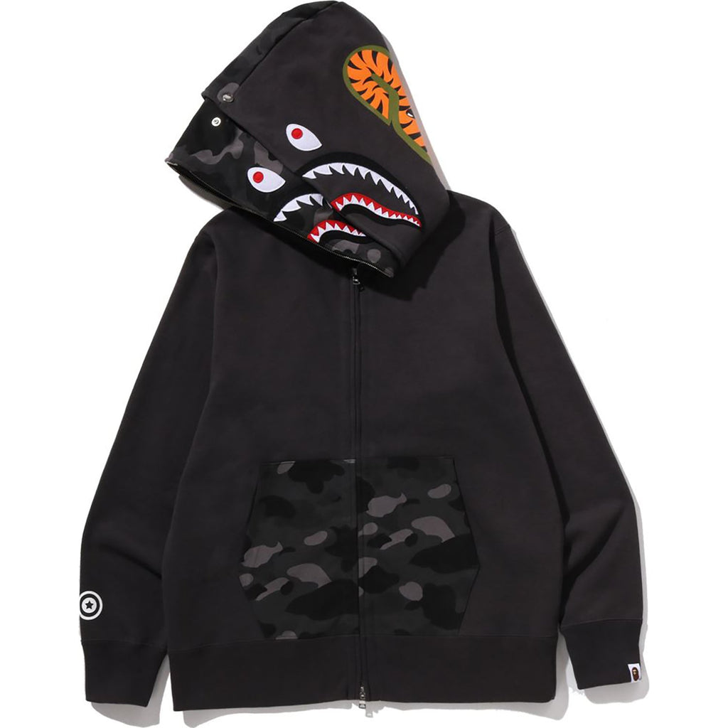 Color Camo Shark Full Zip Double Hoodie Mens A bathing ape – Гарантія оригінальності – детальний вид