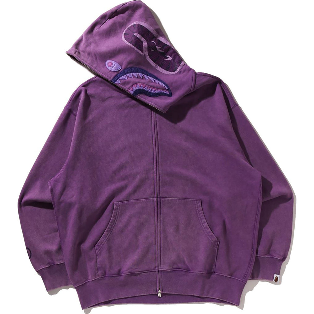 Garment Dye Shark Relaxed Fit Full Zip Hoodie Mens A bathing ape оригінал – Купити в Україні – збільшений вид