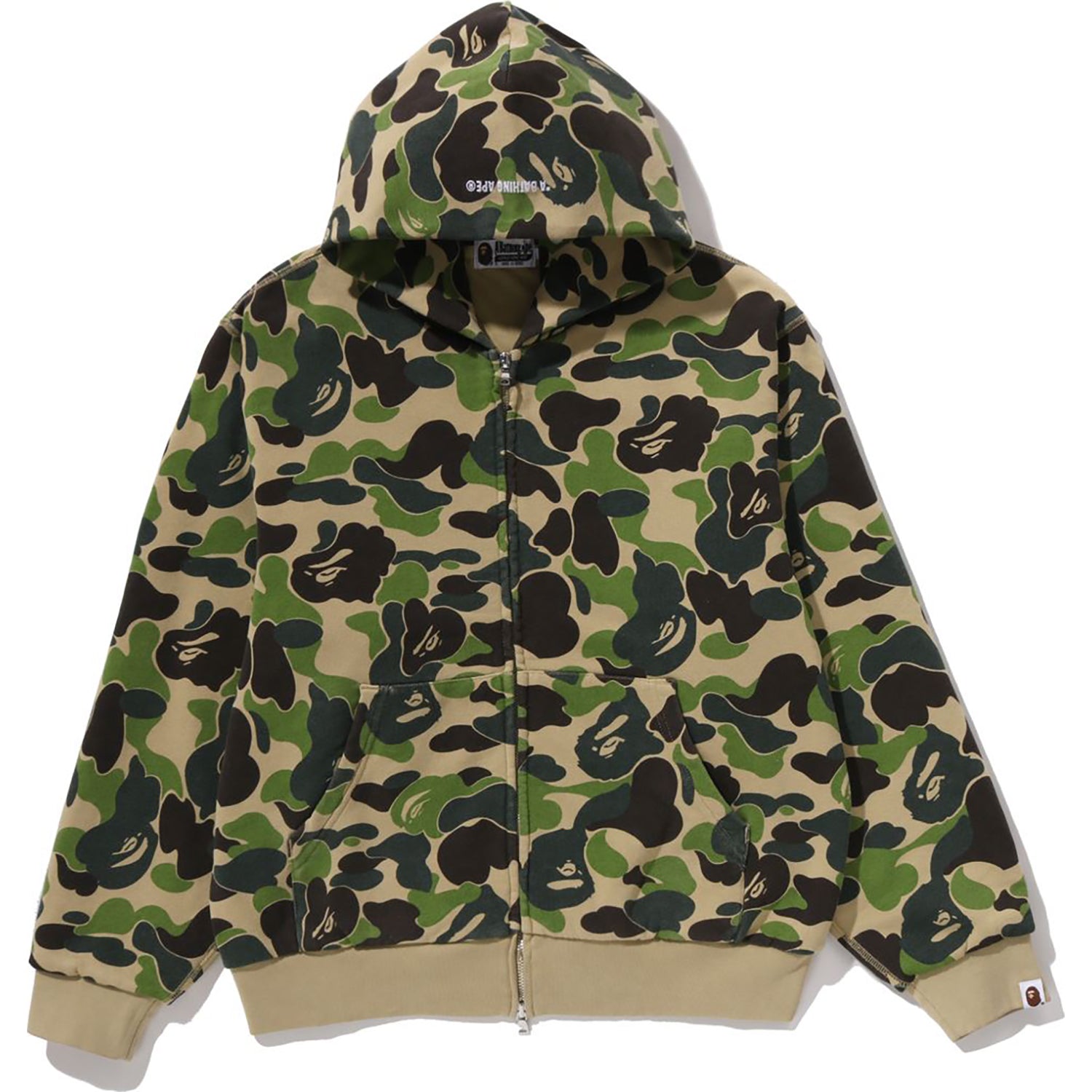 Abc Camo Heavy Wash Cropped Fit Zip Hoodie Mens A bathing ape – Гарантія оригінальності – збільшений вид