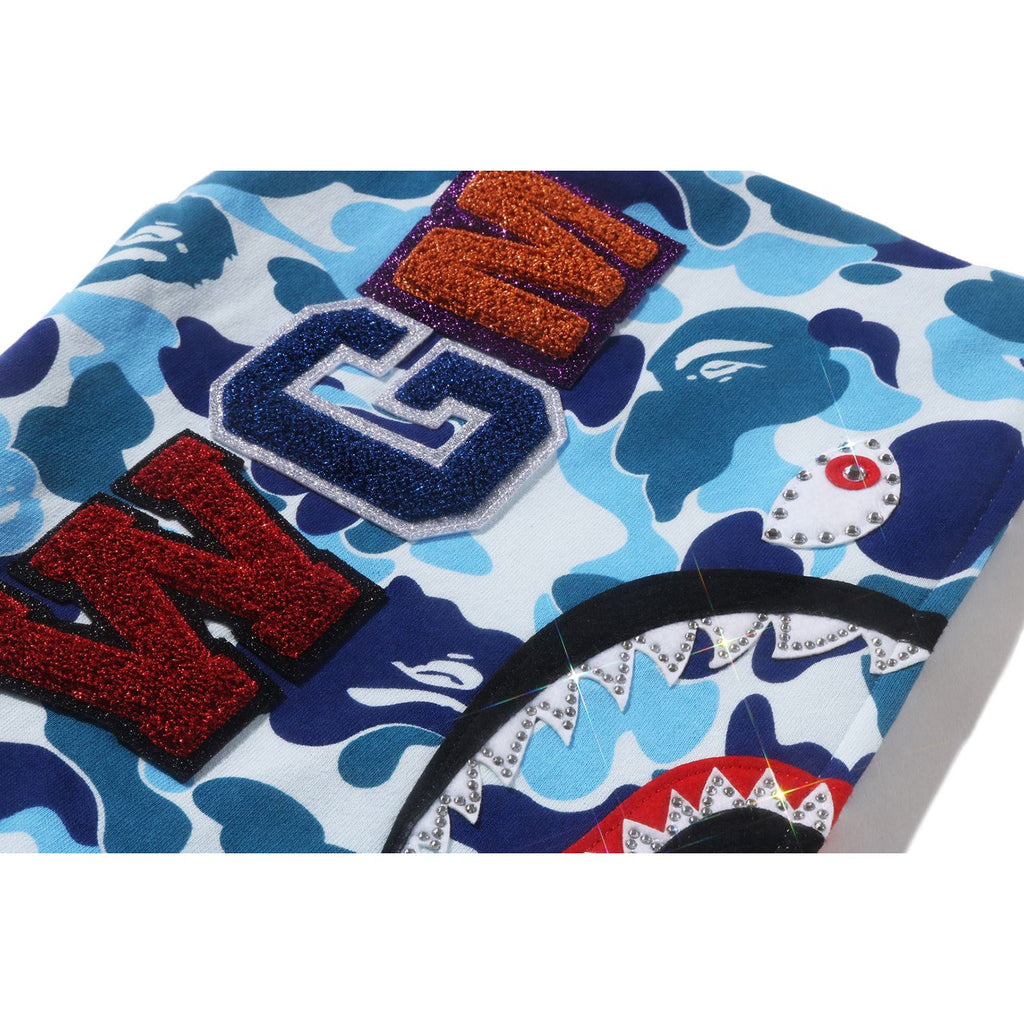 Оригінальна Abc Camo Crystal Stone Shark Cropped Full Zip Hoodie Ladies A bathing ape – збільшений вид