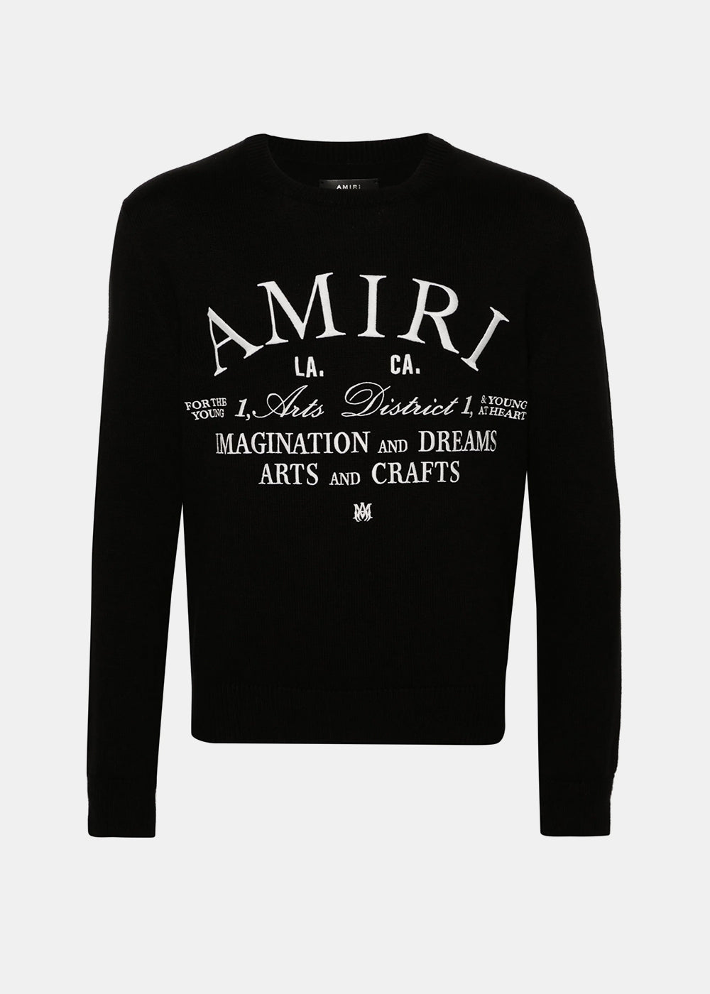 Black Amiri Arts District Crew Neck Amiri – Гарантія оригінальності – боковий вид