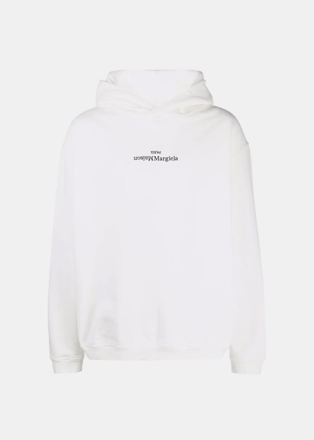 White Logo Embroidery Hoodie Maison margiela оригінал – Купити в Україні – боковий вид
