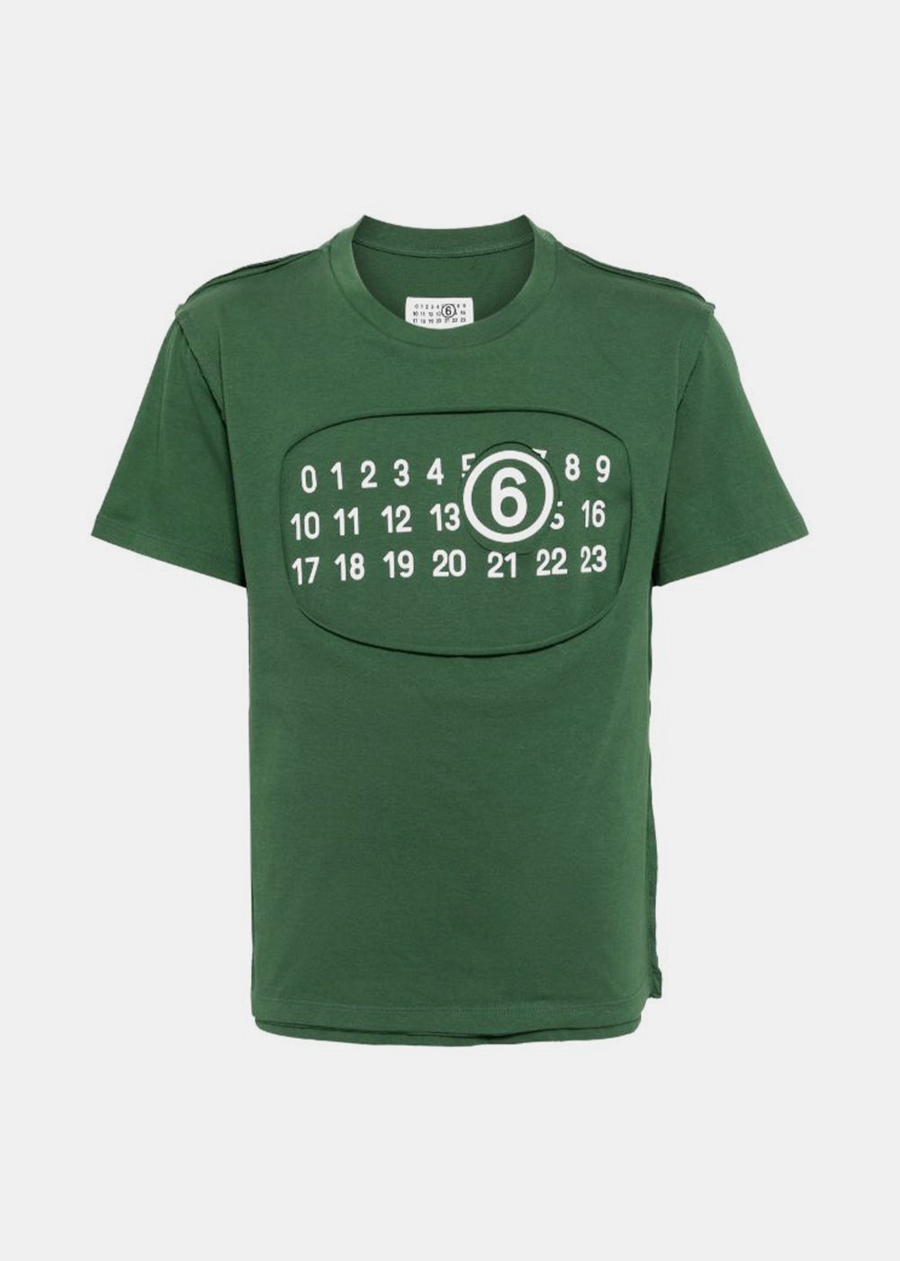 Green Printed T-Shirt Maison margiela – Гарантія оригінальності – боковий вид