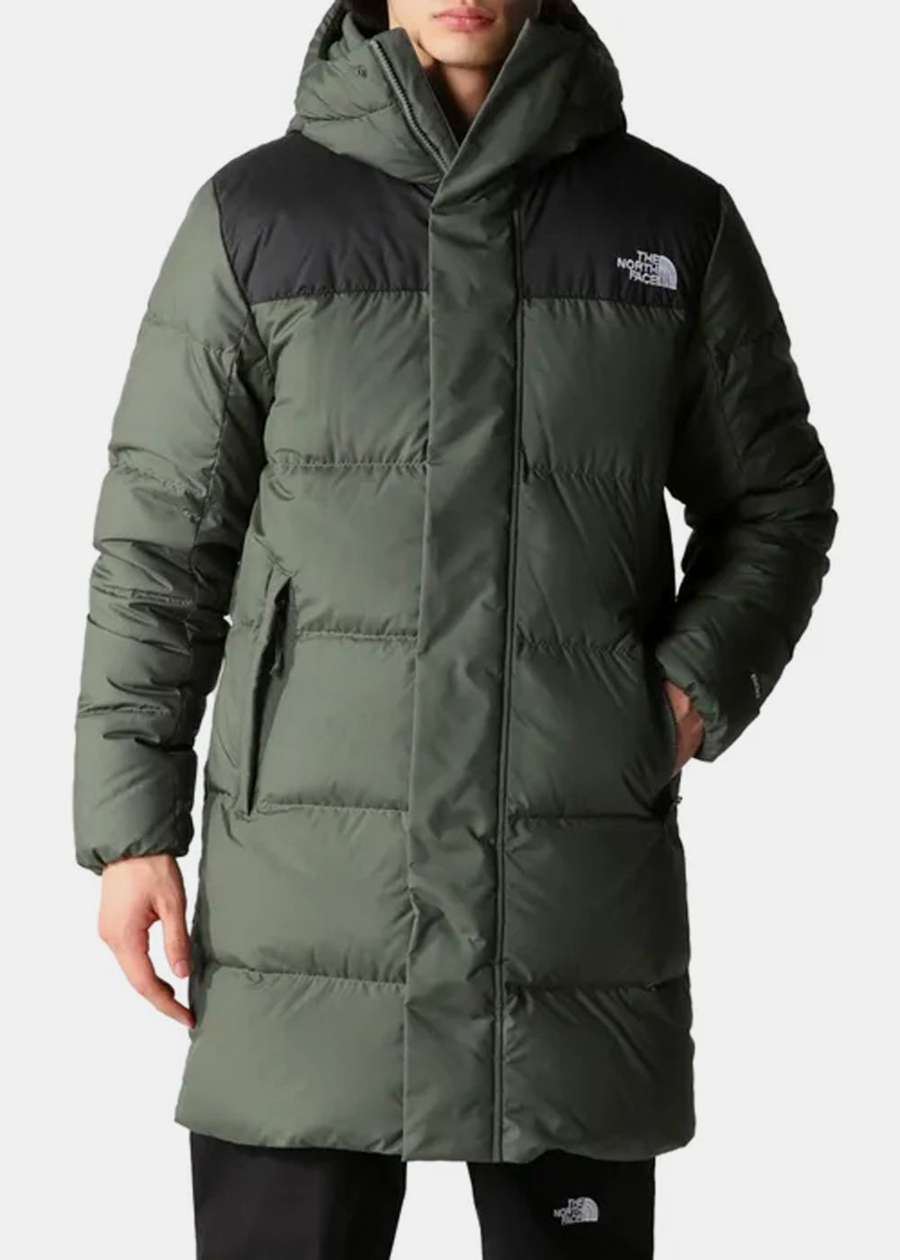 Green Mens Hydrenalite™ Down Parka Jacket The north face оригінал – Купити в Україні – боковий вид
