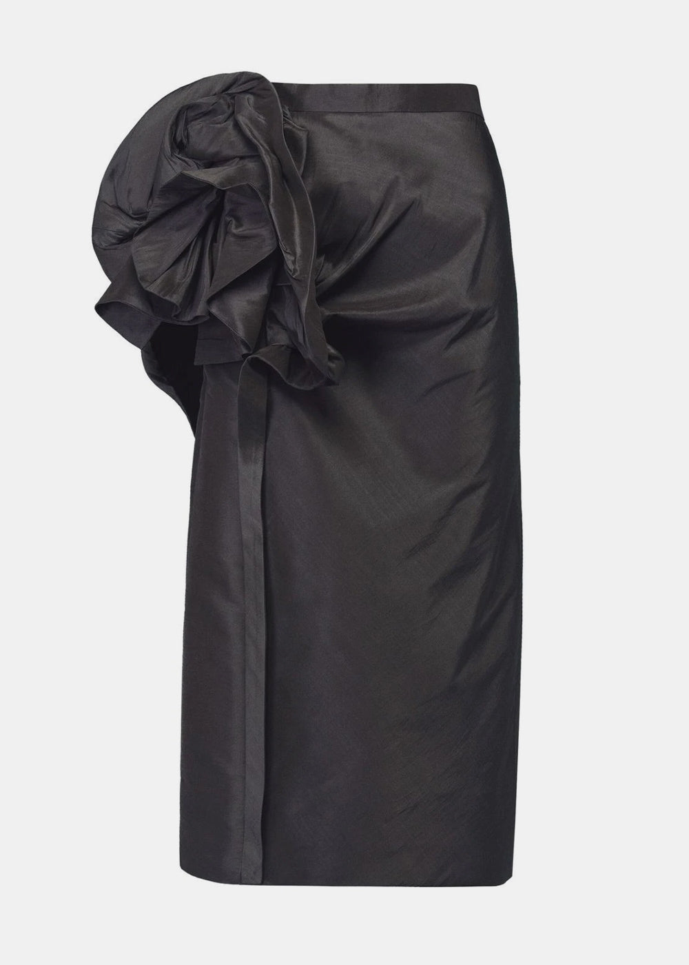 Black MIDI Skirt Maison margiela – Гарантія оригінальності – боковий вид