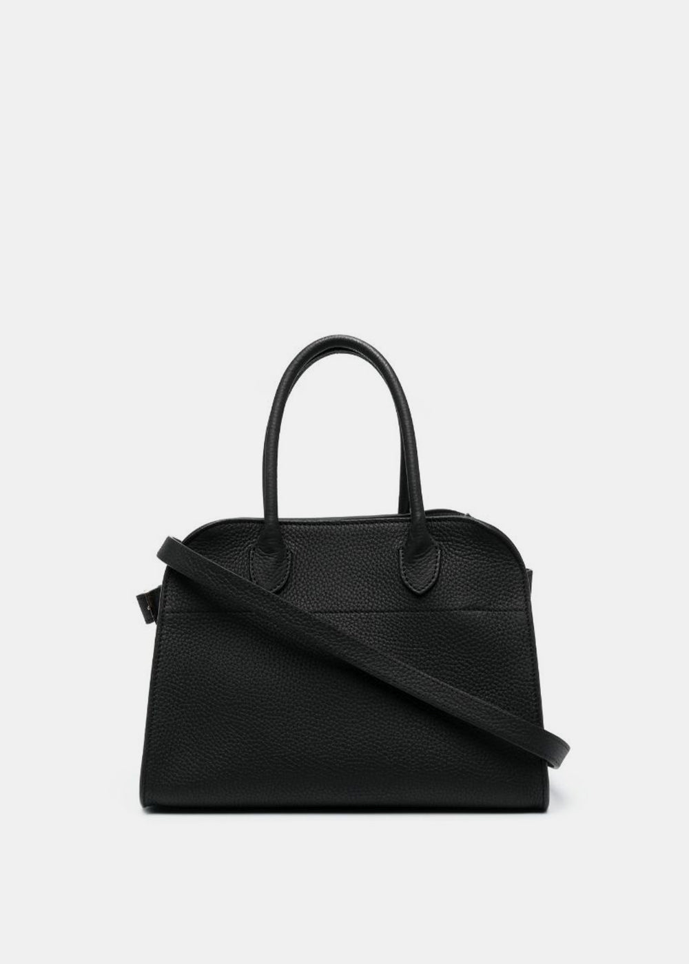 Оригінальна Black Soft Margaux 10 Leather Bag The row – боковий вид