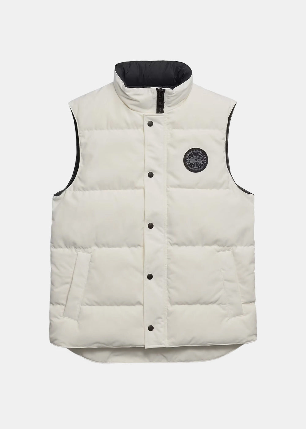 Off White Garson Vest-Black Label Canada goose – Гарантія оригінальності – боковий вид