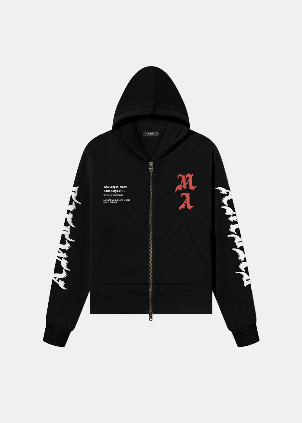 Оригінальна Black Wes Lang Solar Kings Hoodie Amiri – боковий вид