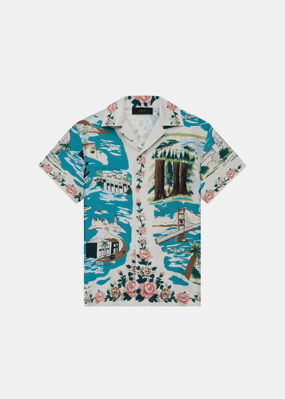 Оригінальна Multicolor Hawaiian Bowling Shirt Amiri – боковий вид