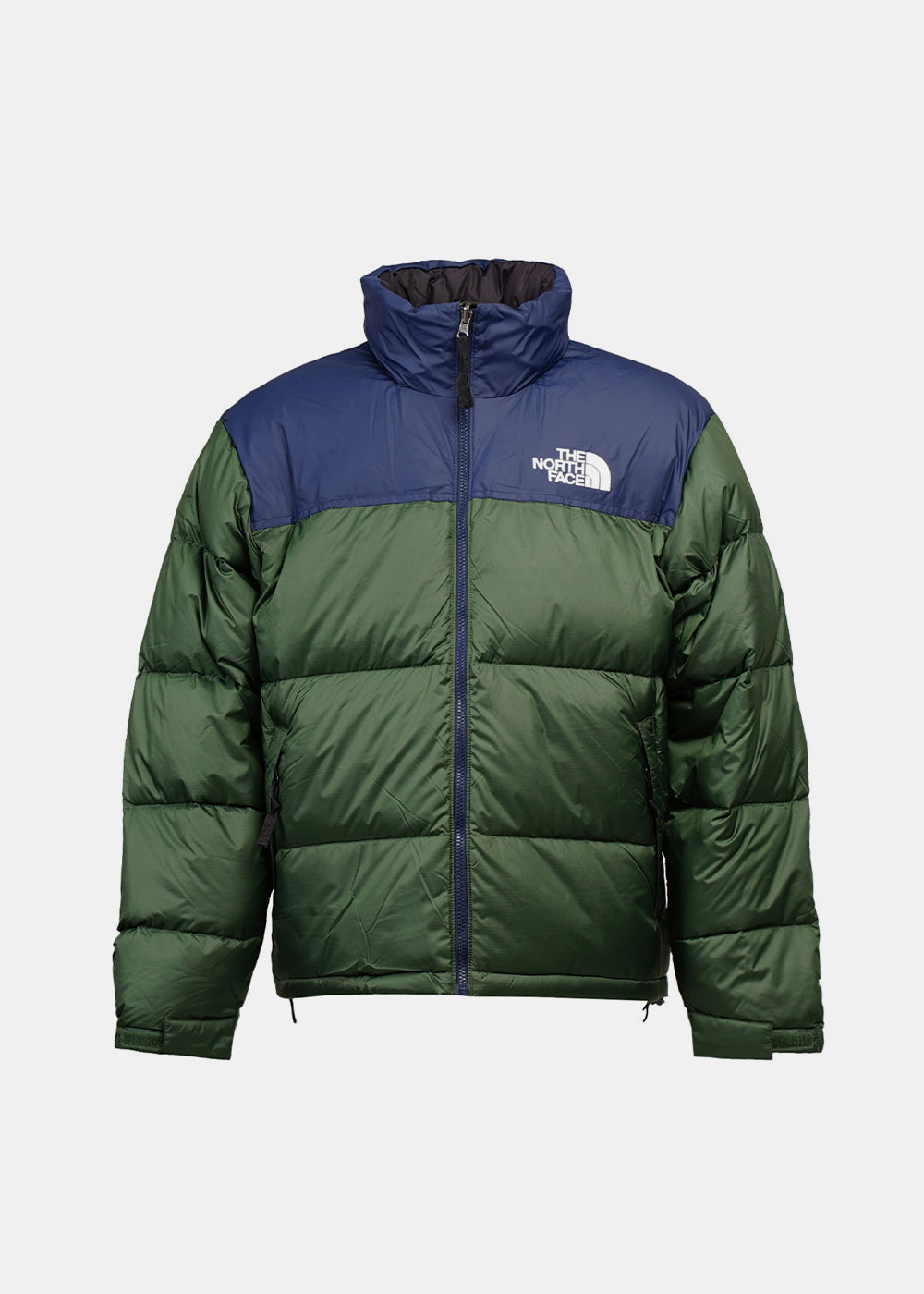 Оригінальна Green & Navy Mens 1996 Retro Nuptse Jacket The north face – боковий вид