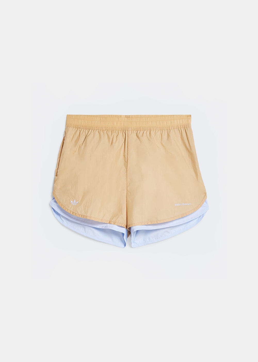 Beige Nylon Layered Shorts Adidas оригінал – Купити в Україні – боковий вид - ADIDAS