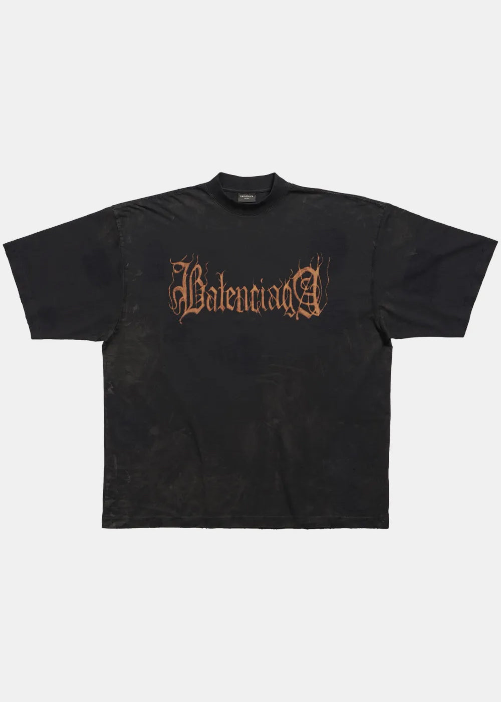 Black Heavy Metal T-Shirt Balenciaga – Гарантія оригінальності – боковий вид