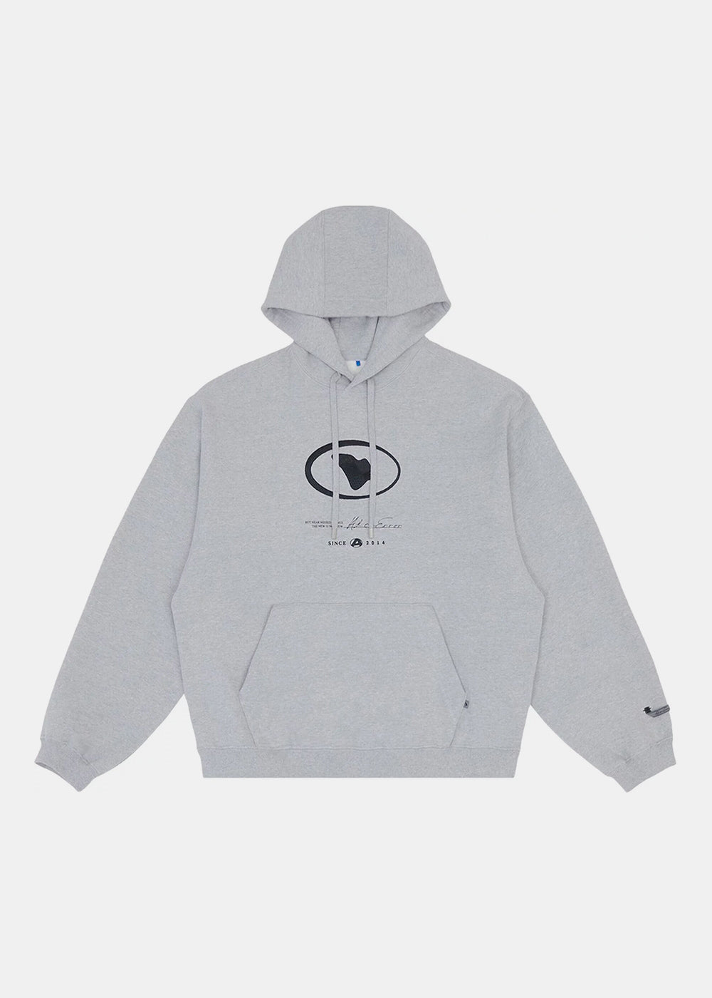 Grey Etik Logo Hoodie Ader error – Гарантія оригінальності – боковий вид