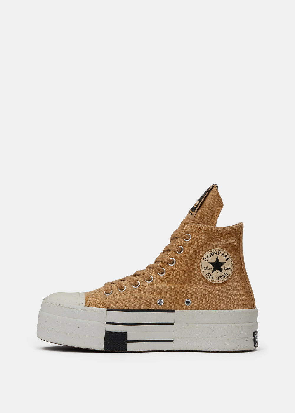 Brown Converse X Drkshdw Dbl Drkstr Rick owens – Гарантія оригінальності – вид ззаду