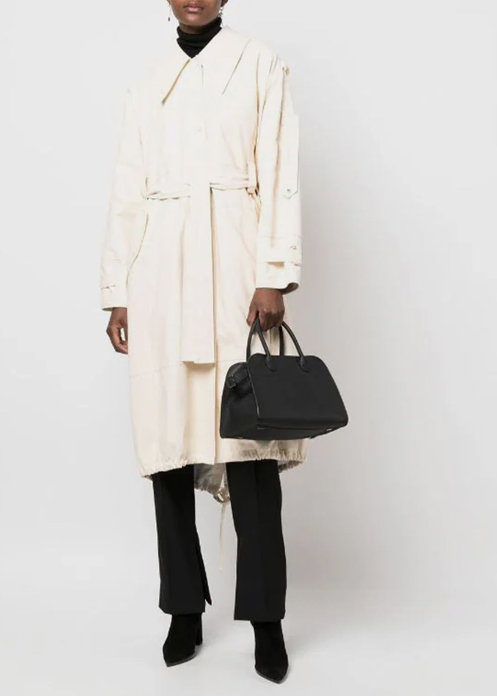 Оригінальна Black Soft Margaux 10 Leather Bag The row – детальний вид