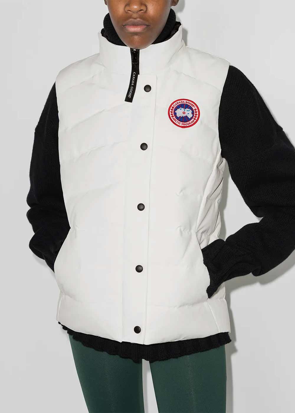 Оригінальна N.star White Freestyle Vest Canada goose – вид ззаду