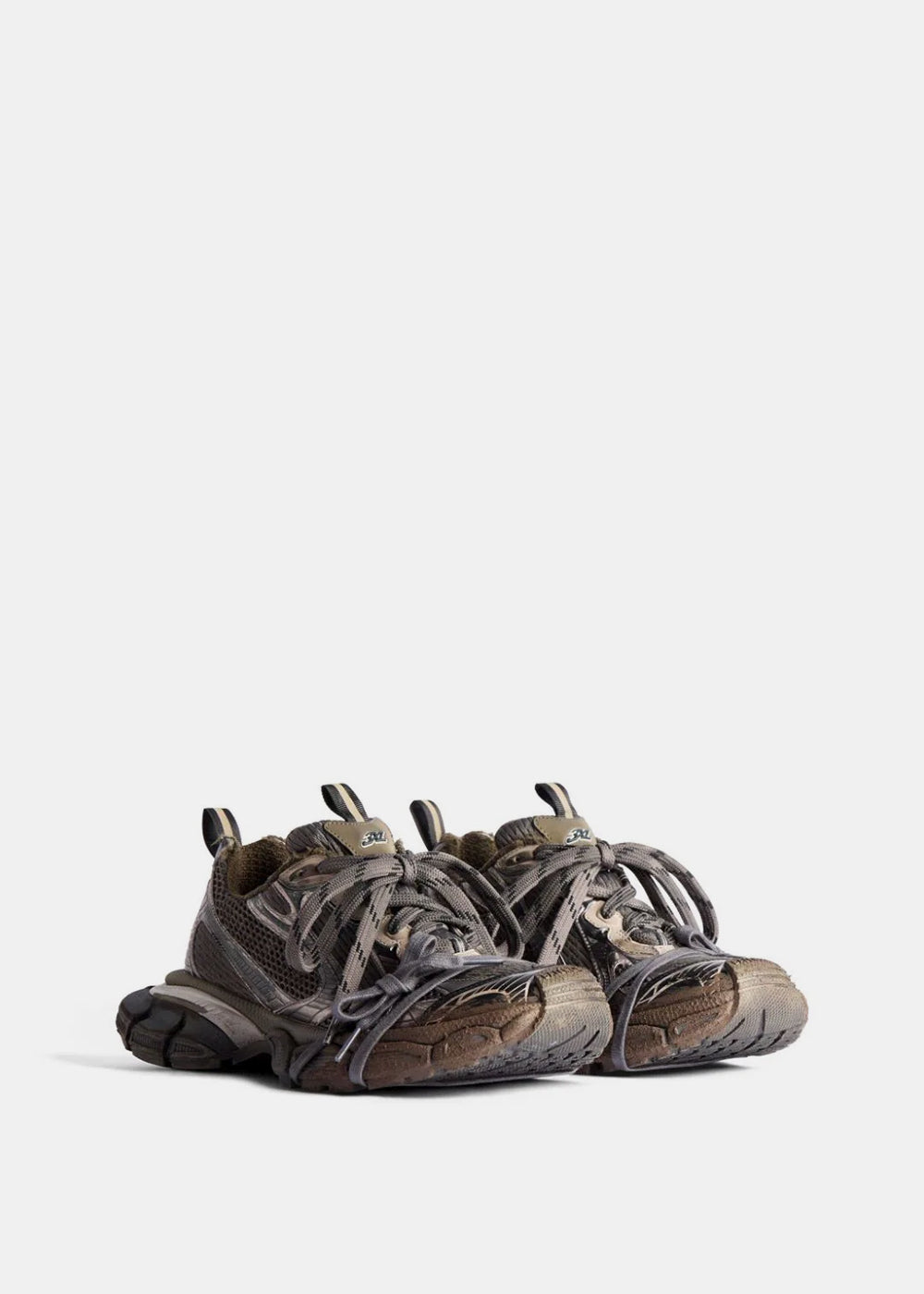 Оригінальна Dirty Brown 3xl Sneakers Balenciaga – вид ззаду