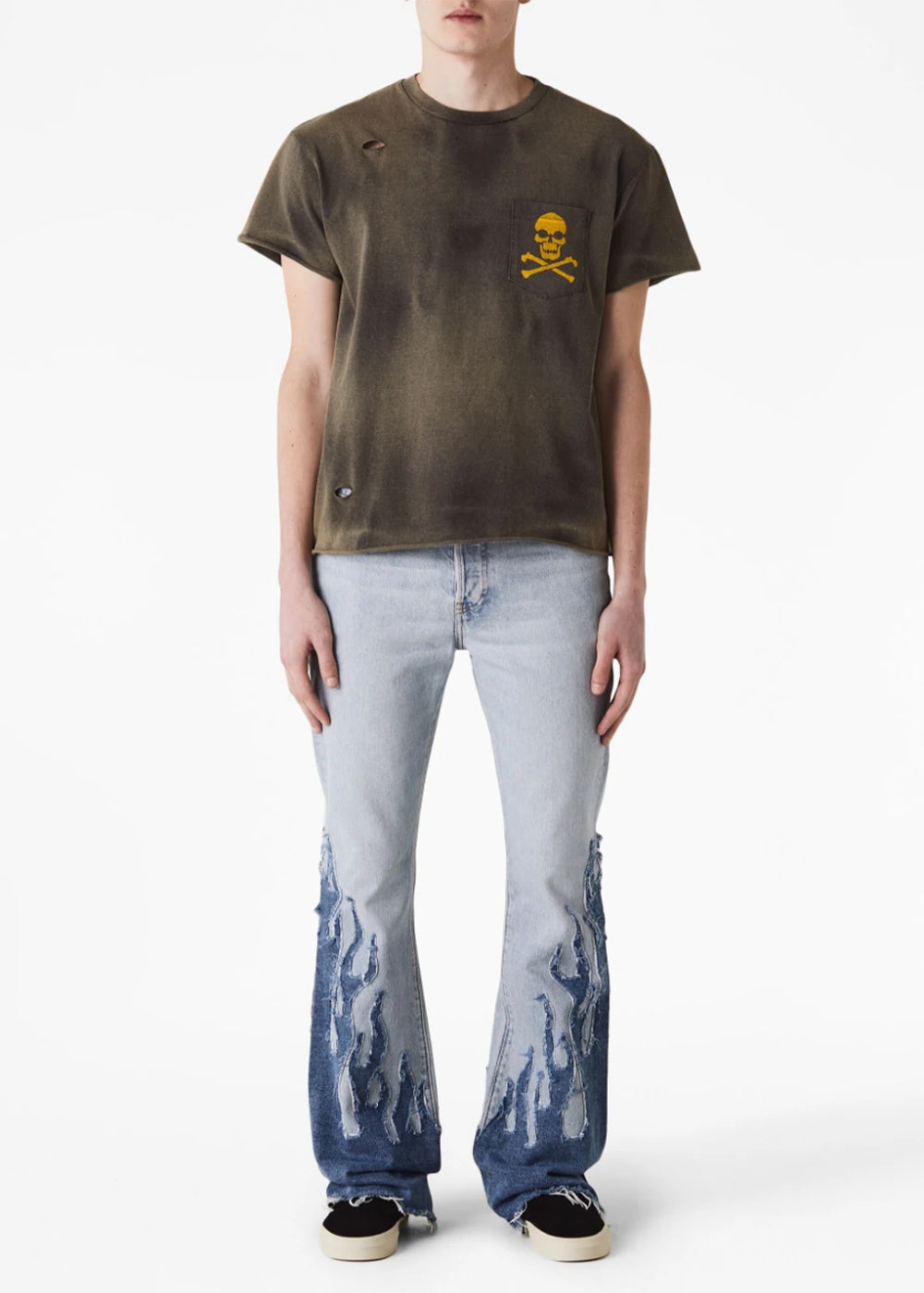 Оригінальна Faded Black Distressed T-Shirt Gallery department – вид ззаду