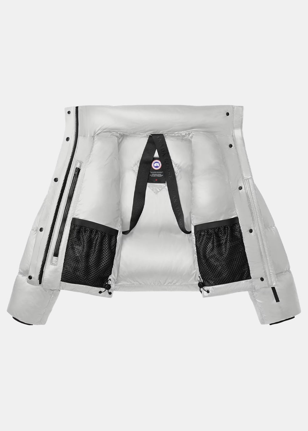 Оригінальна Silver Cypress Cropped Puffer Jacket Canada goose – вид ззаду
