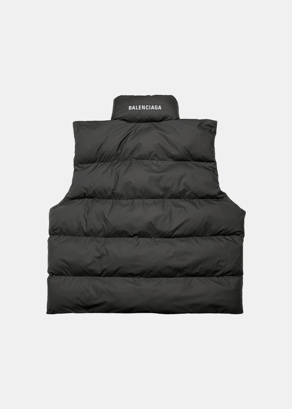 Black Wrap Puffer Gilet Balenciaga оригінал – Купити в Україні – вид ззаду