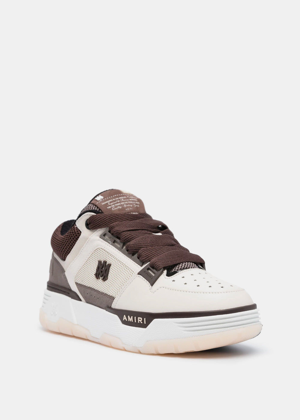 Brown & White Ma-1 Sneakers Amiri оригінал – Купити в Україні – вид ззаду