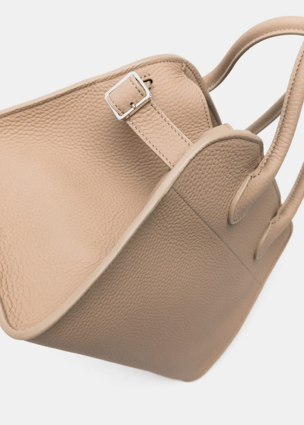 Dark Taupe Soft Margaux 10 Leather Bag The row – Гарантія оригінальності – детальний вид