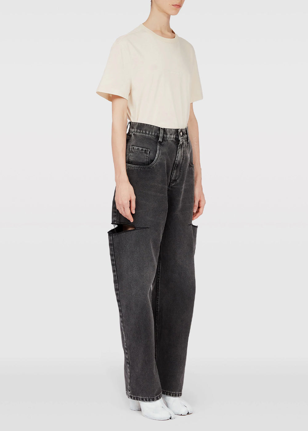 Оригінальна Black Cut Out Jeans Maison margiela – детальний вид