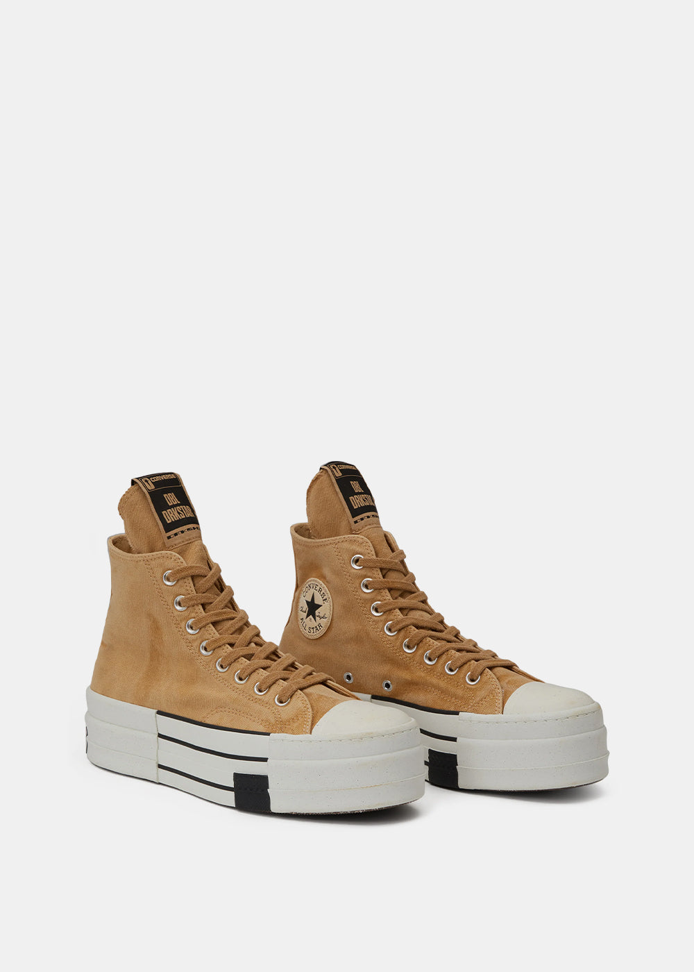 Brown Converse X Drkshdw Dbl Drkstr Rick owens – Гарантія оригінальності – детальний вид