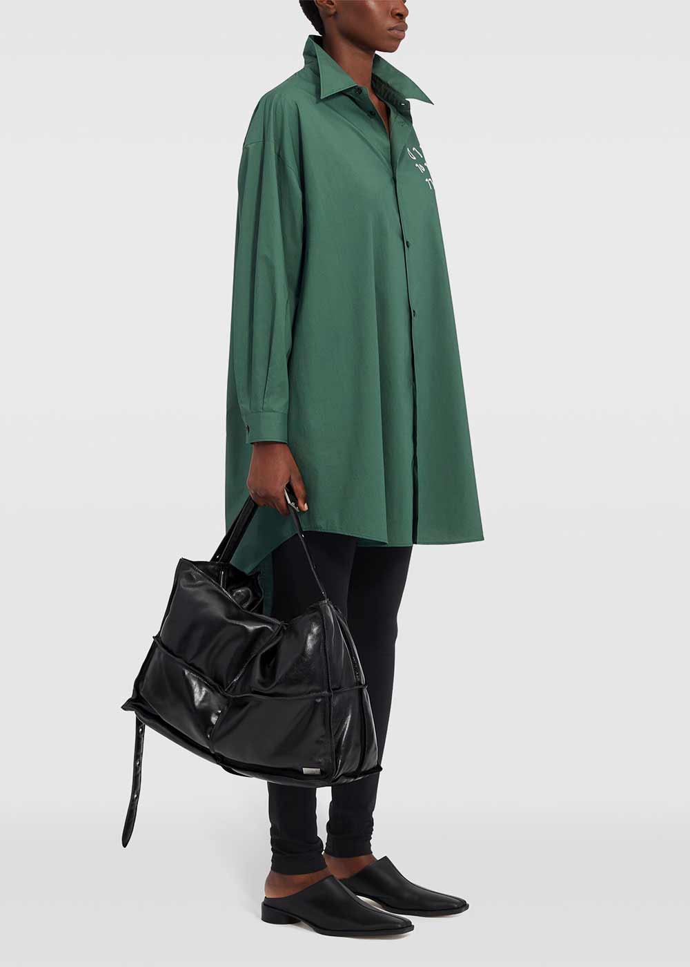Оригінальна Green Shirt Dress Maison margiela – детальний вид