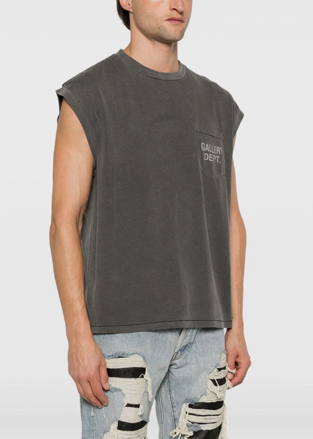 Vintage Black Augi Sleeveless Tee Gallery department – Гарантія оригінальності – вид ззаду