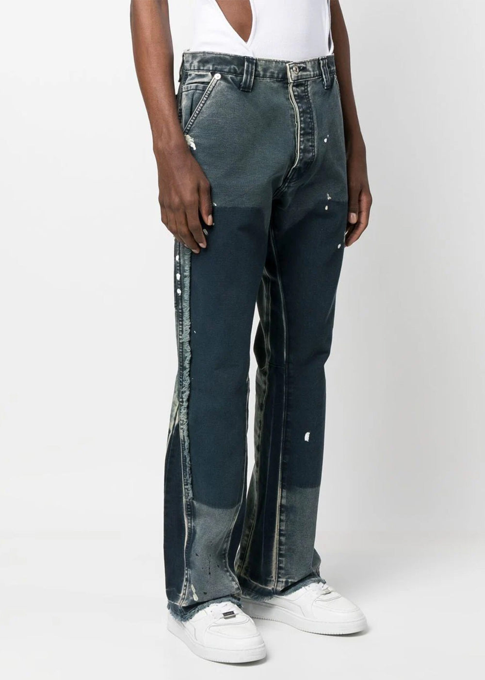 Navy Paint-Splatter Detail Jeans Gallery department оригінал – Купити в Україні – детальний вид