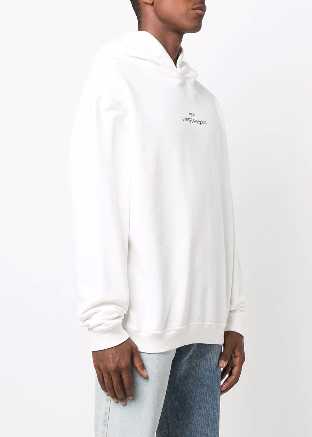White Logo Embroidery Hoodie Maison margiela оригінал – Купити в Україні – детальний вид