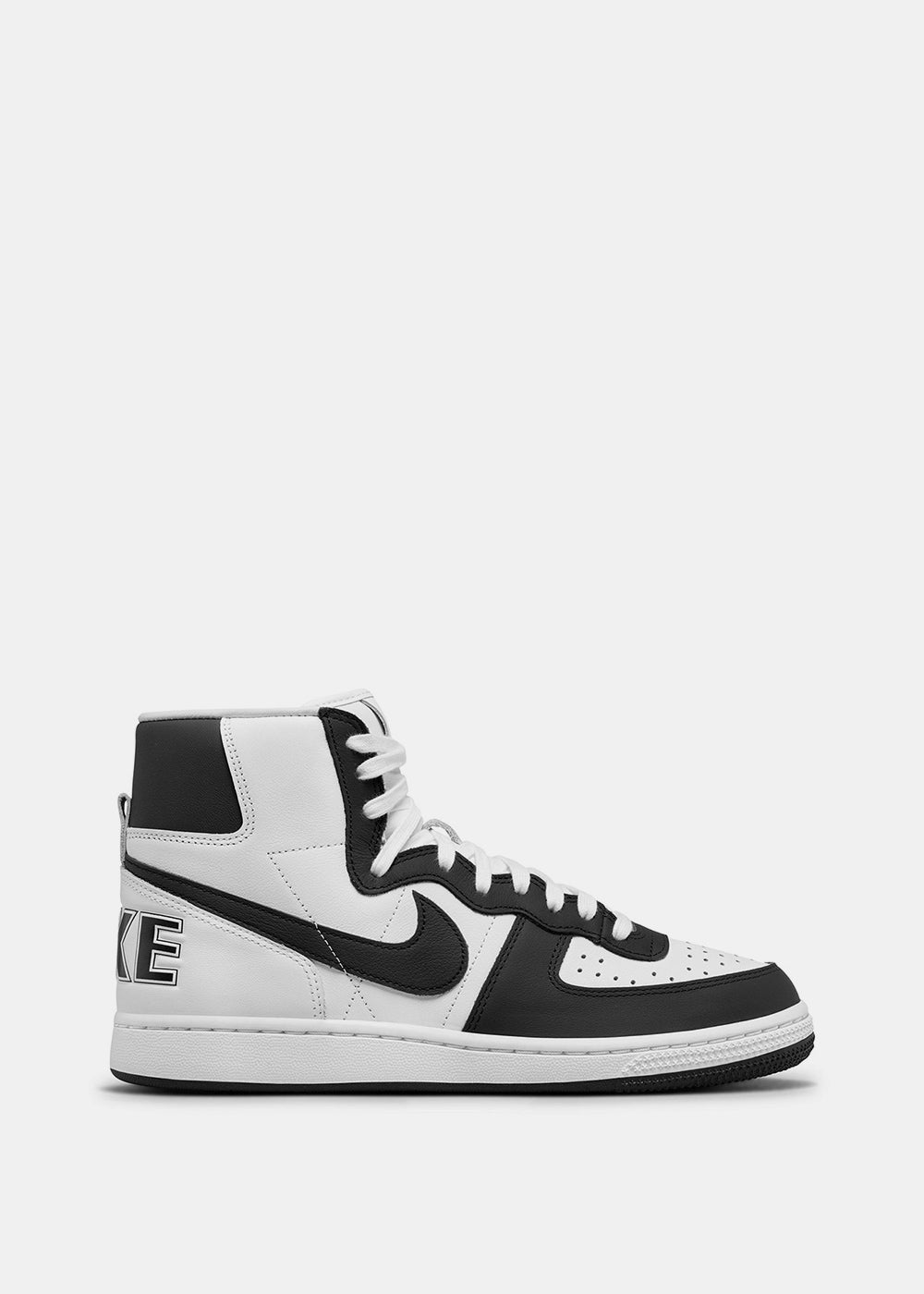Оригінальна White & Black Terminator High Sneakers Comme des garcons – боковий вид