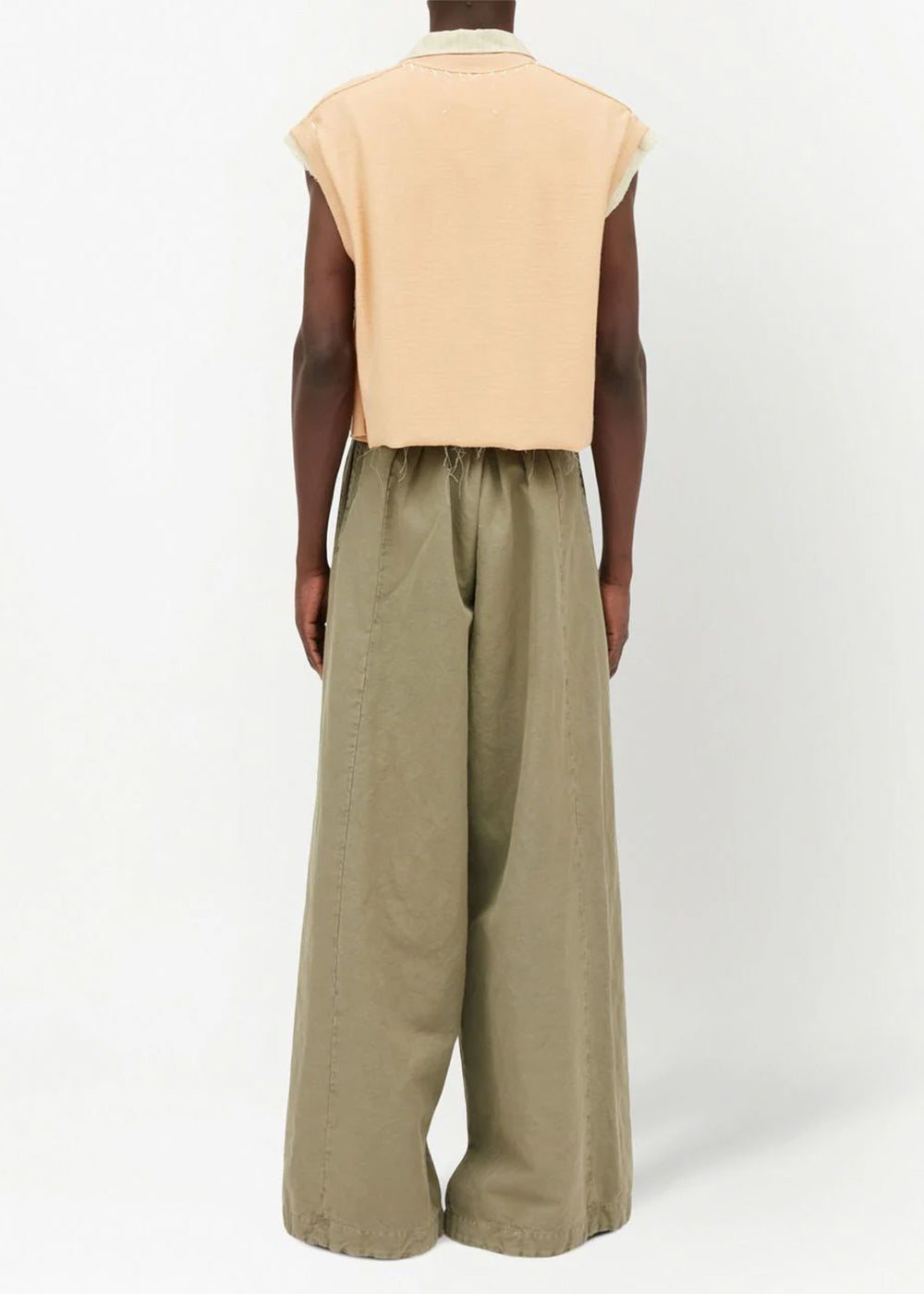 Yellow Geometric-Print Panelled Vest Maison margiela – Гарантія оригінальності – детальний вид