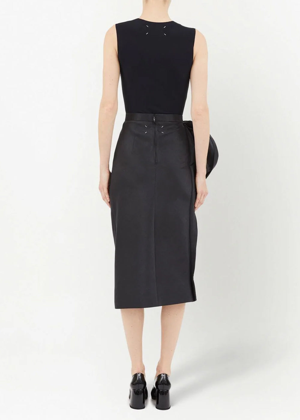 Black MIDI Skirt Maison margiela – Гарантія оригінальності – збільшений вид