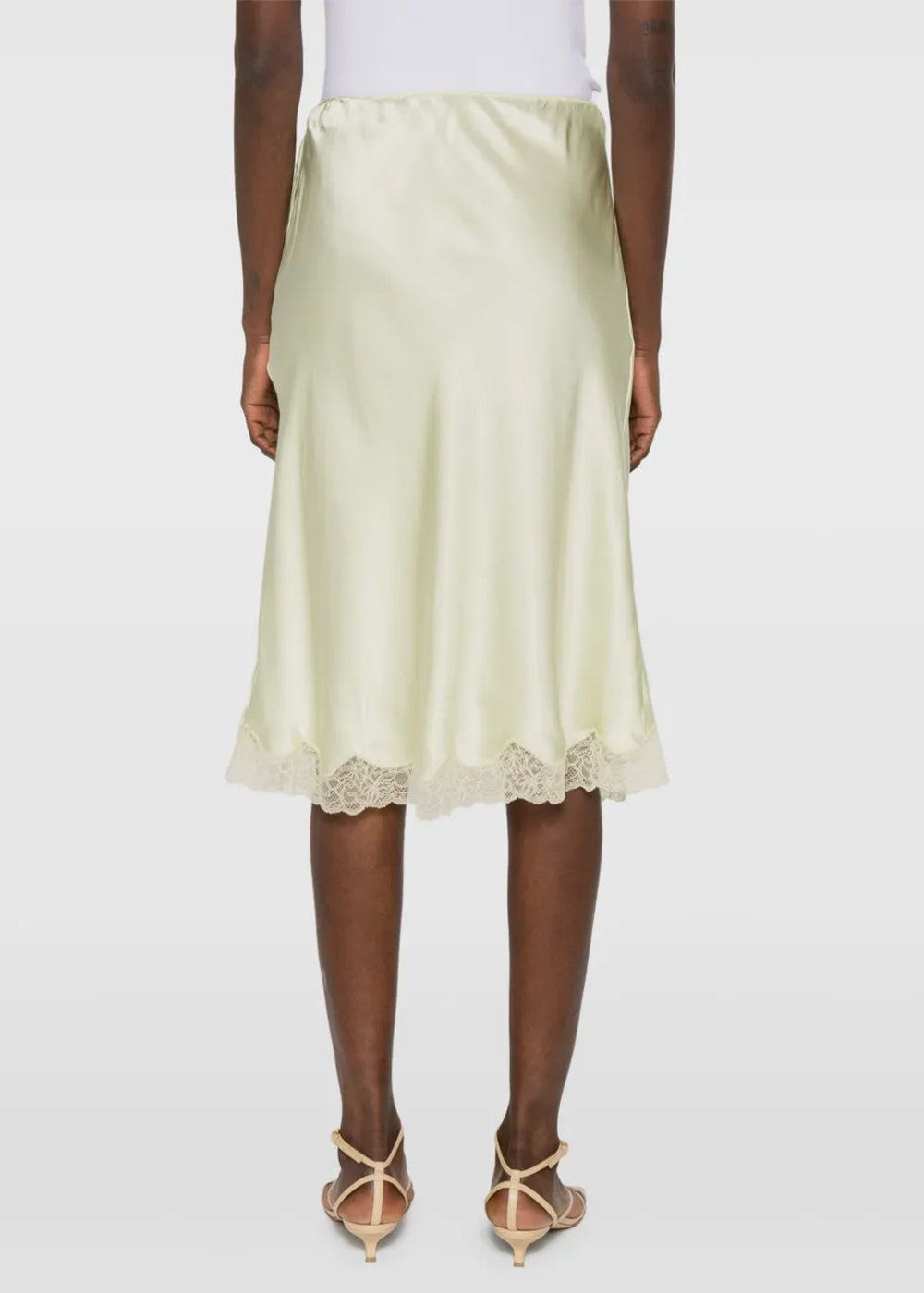 Pale Grass Irene MIDI Skirt The row оригінал – Купити в Україні – збільшений вид