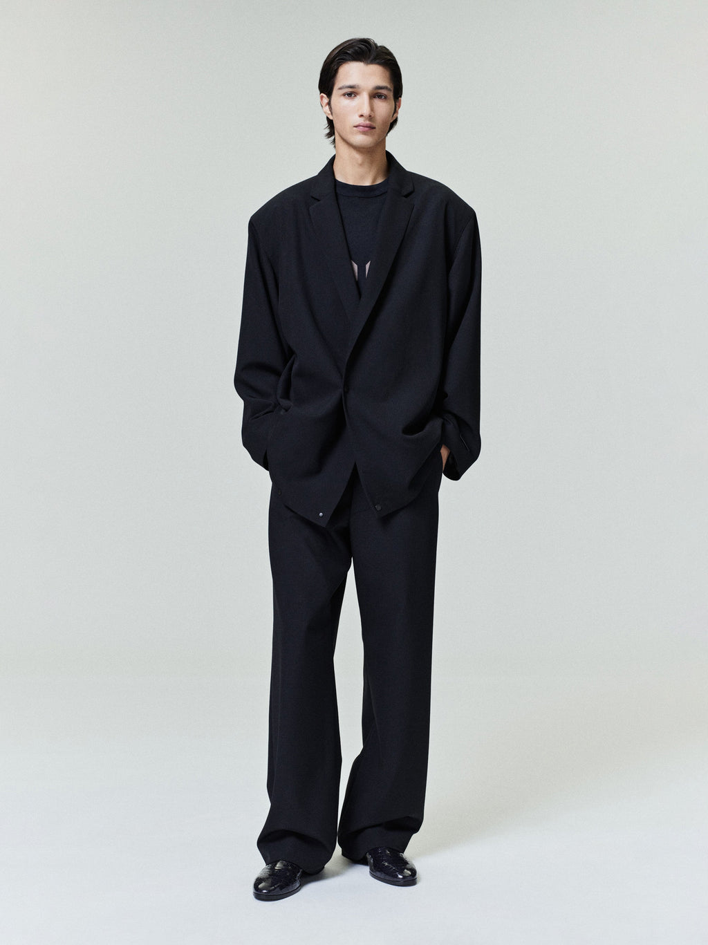 Оригінальна Wool Ripstop Relaxed Long Jacket Fear of god – вид ззаду