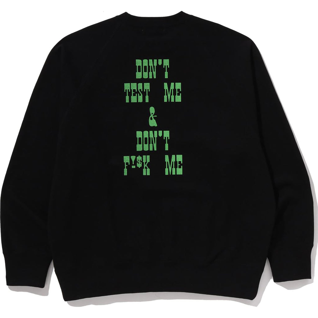 Milo Borg Relaxed Fit Crewneck Sweatshirt Mens A bathing ape оригінал – Купити в Україні – вид ззаду