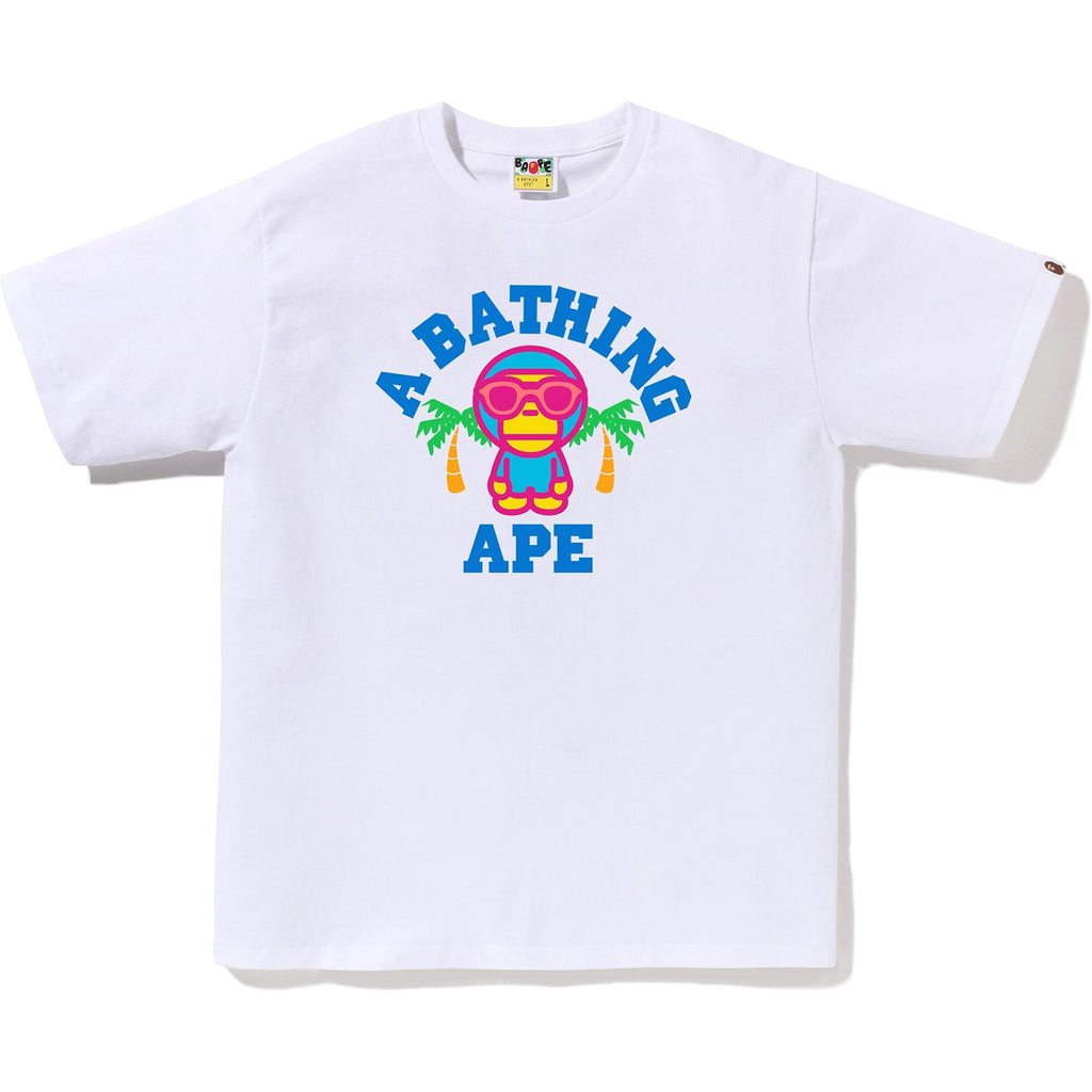 Оригінальна Colors Milo College Summer Tee Mens A bathing ape – вид ззаду
