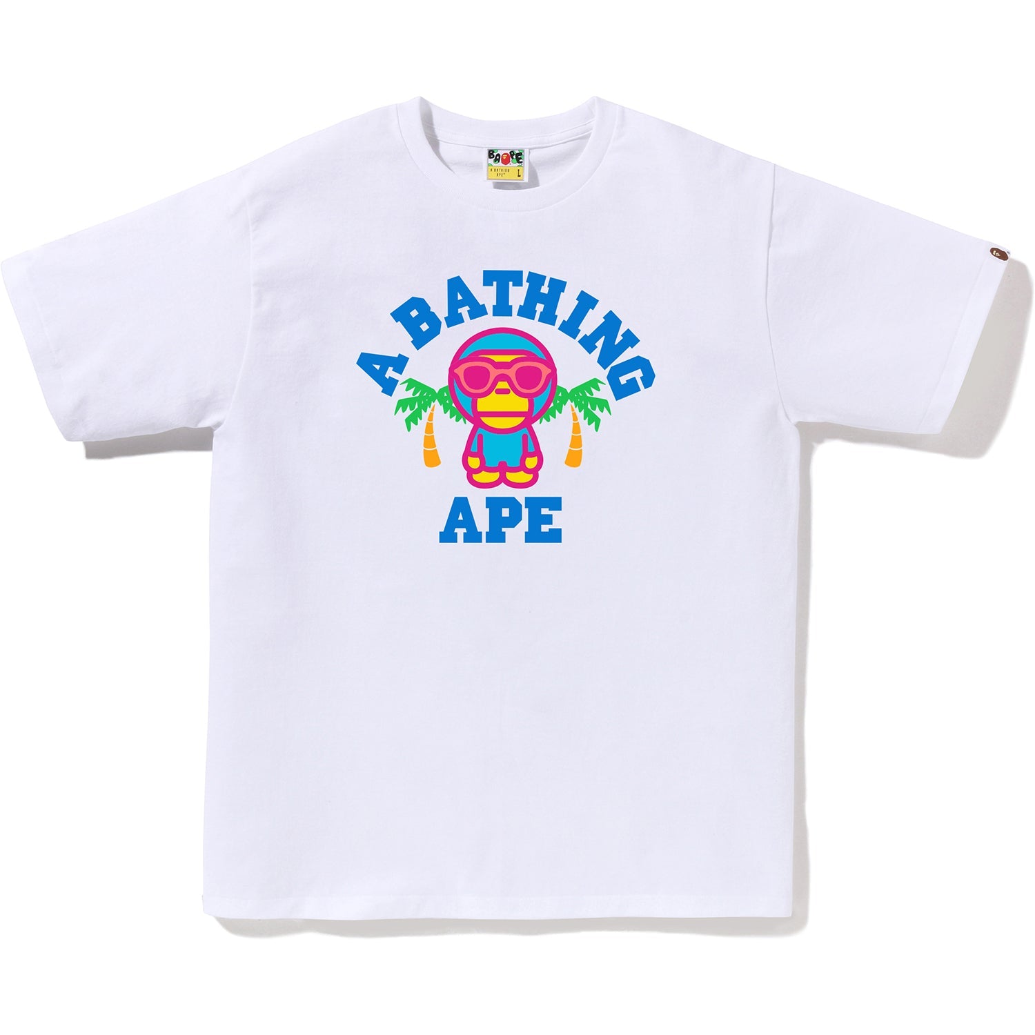 Оригінальна Colors Milo College Summer Tee Mens A bathing ape – вид ззаду