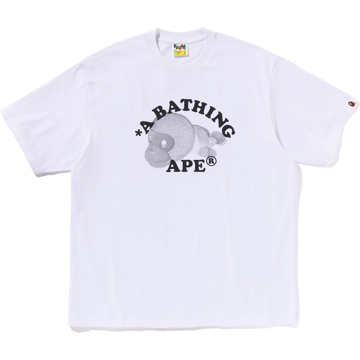 Оригінальна Milo College Relaxed Fit Tee Mens A bathing ape – боковий вид