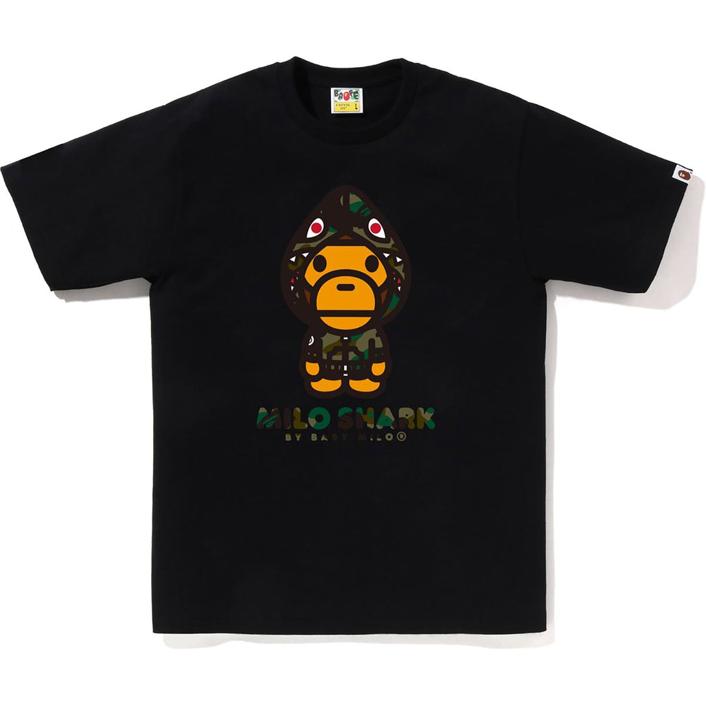 1st Camo Milo Shark Fzh Tee Mens A bathing ape – Гарантія оригінальності – боковий вид