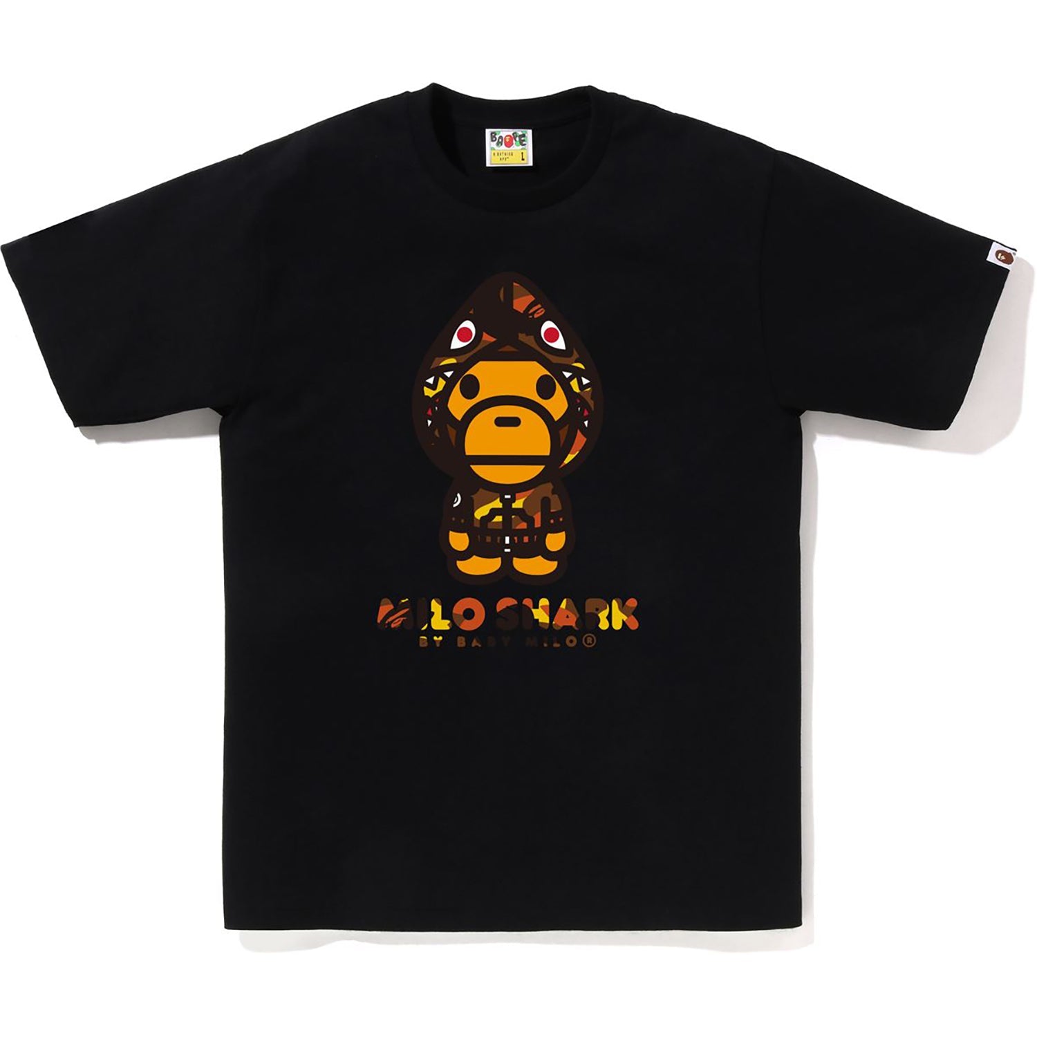1st Camo Milo Shark Fzh Tee Mens A bathing ape – Гарантія оригінальності – вид ззаду