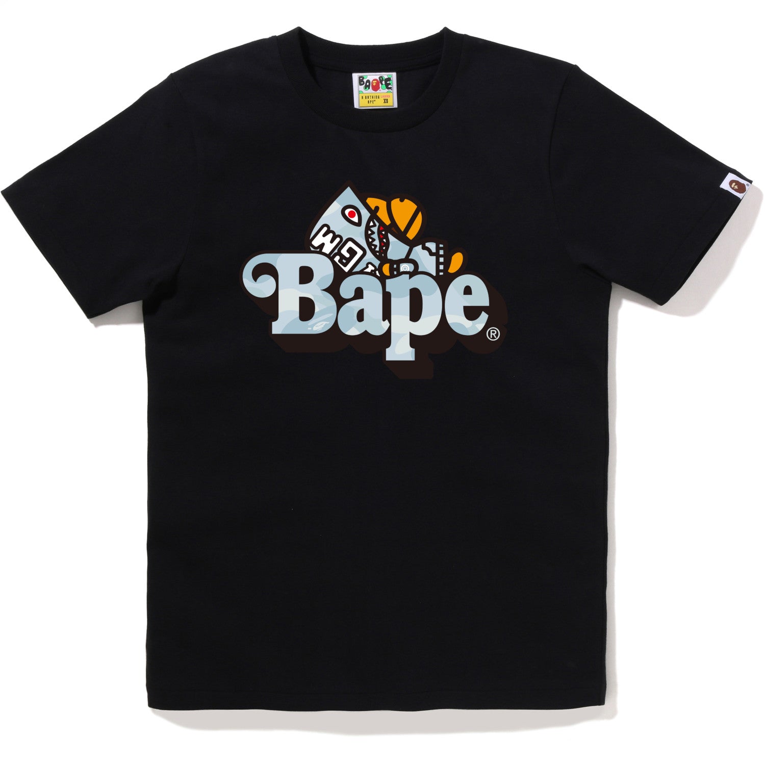 Pastel Color Camo Shark Milo On Bape Tee Ladies A bathing ape оригінал – Купити в Україні – боковий вид