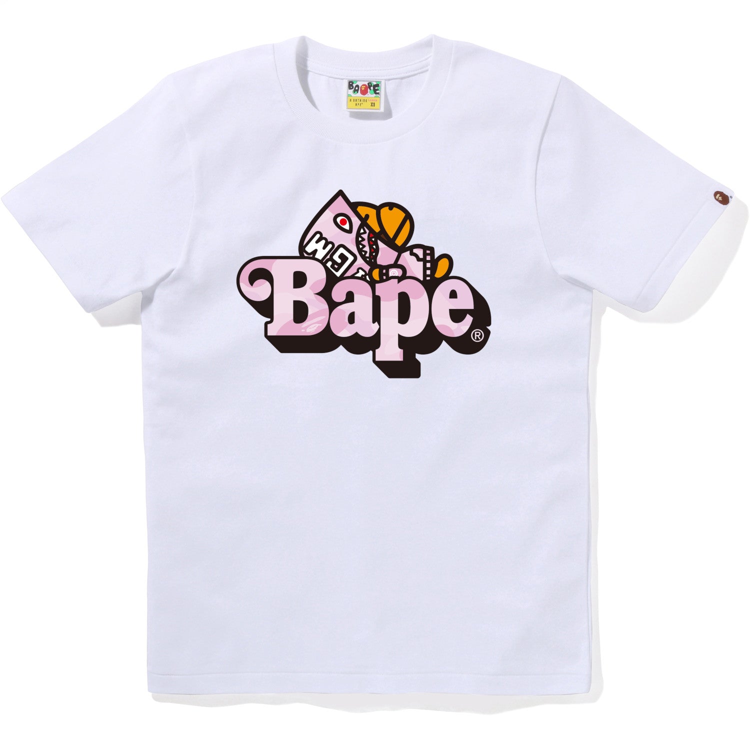 Pastel Color Camo Shark Milo On Bape Tee Ladies A bathing ape оригінал – Купити в Україні – вид ззаду