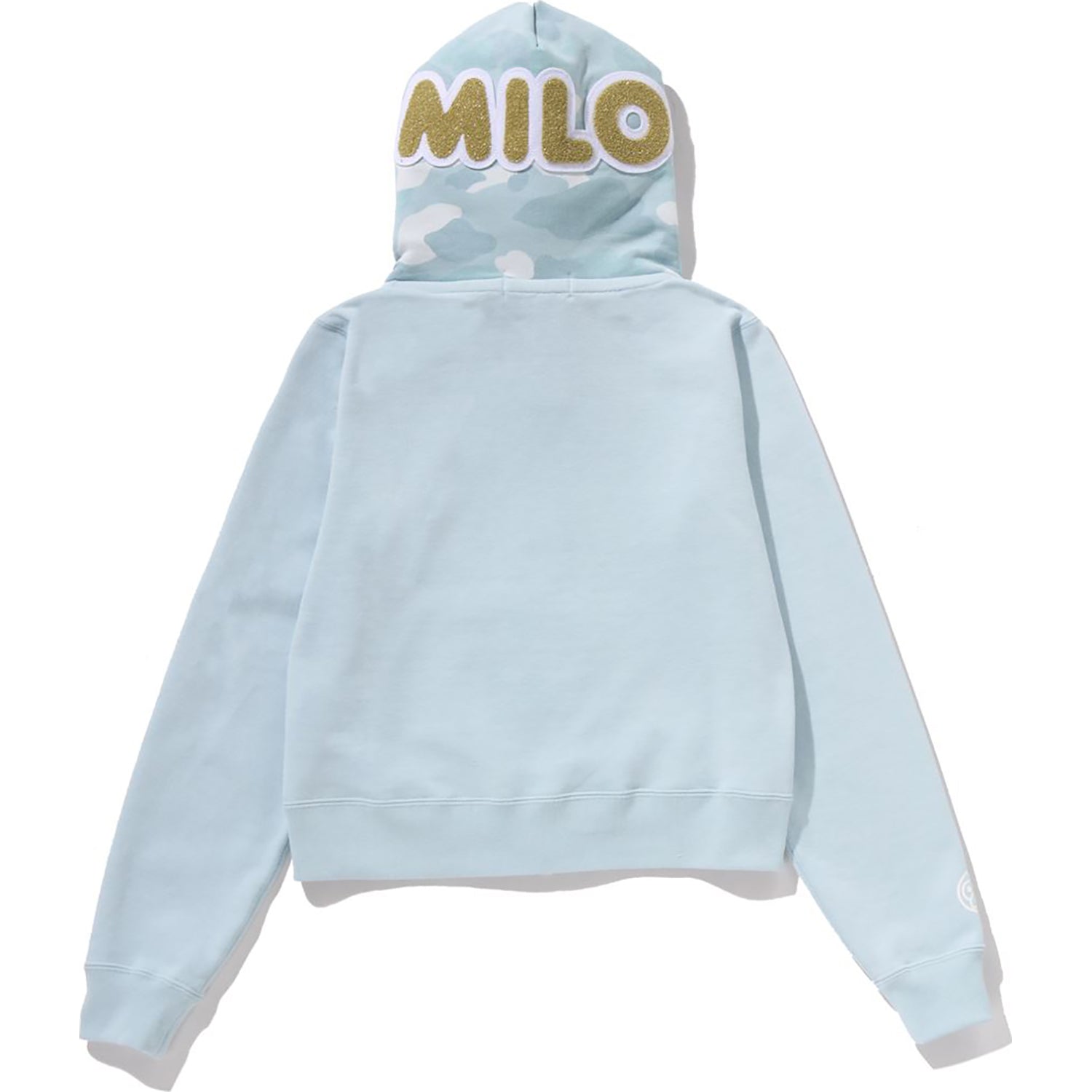 Оригінальна Milo Shark Cropped Full Zip Double Hoodie Ladies A bathing ape – збільшений вид