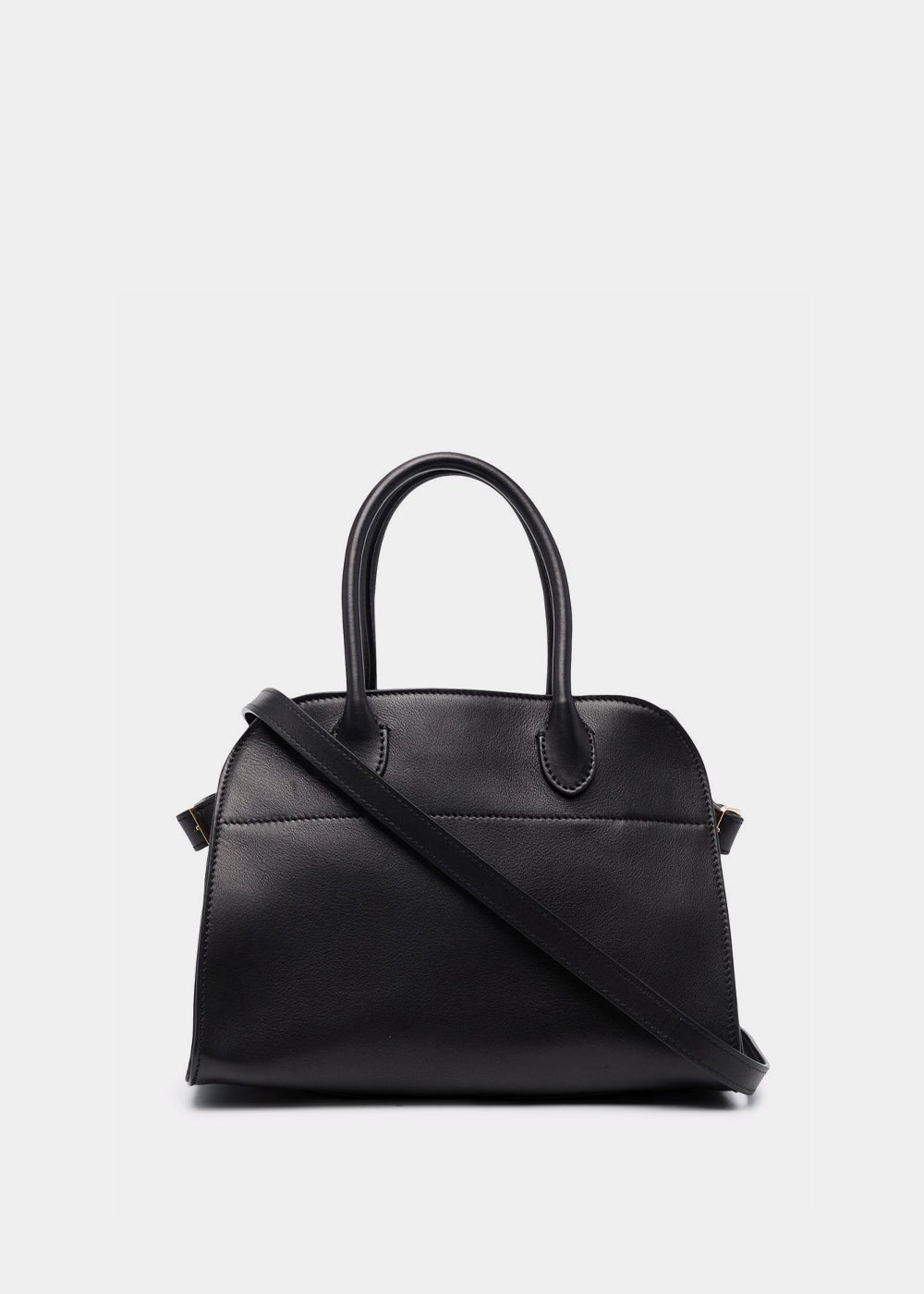 Оригінальна Black Soft Margaux 10 Leather Bag The row – боковий вид