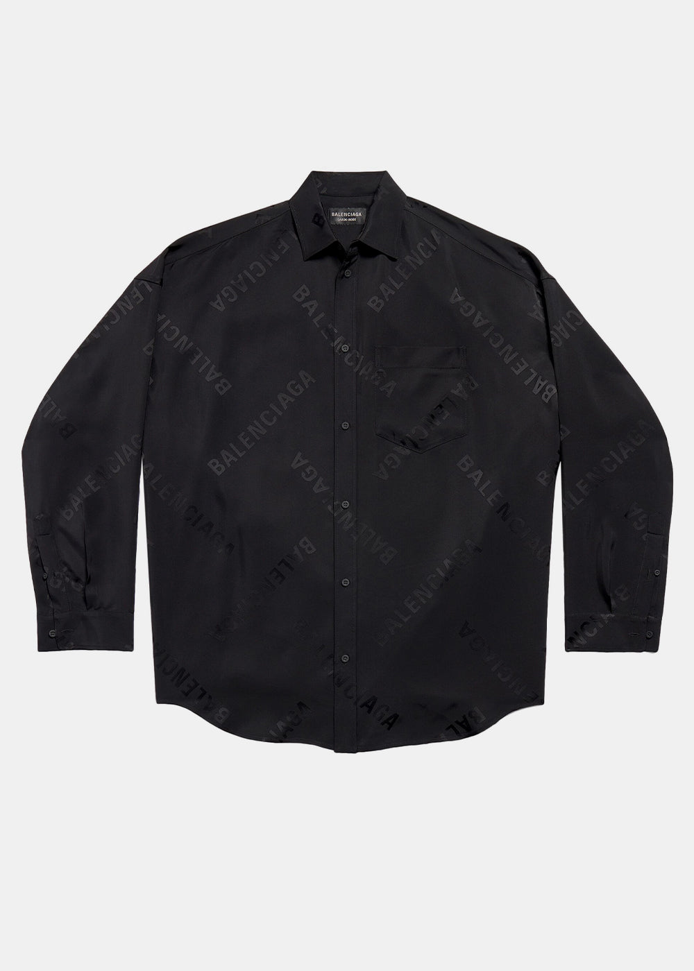 Black Cocoon Shirt Balenciaga оригінал – Купити в Україні – боковий вид