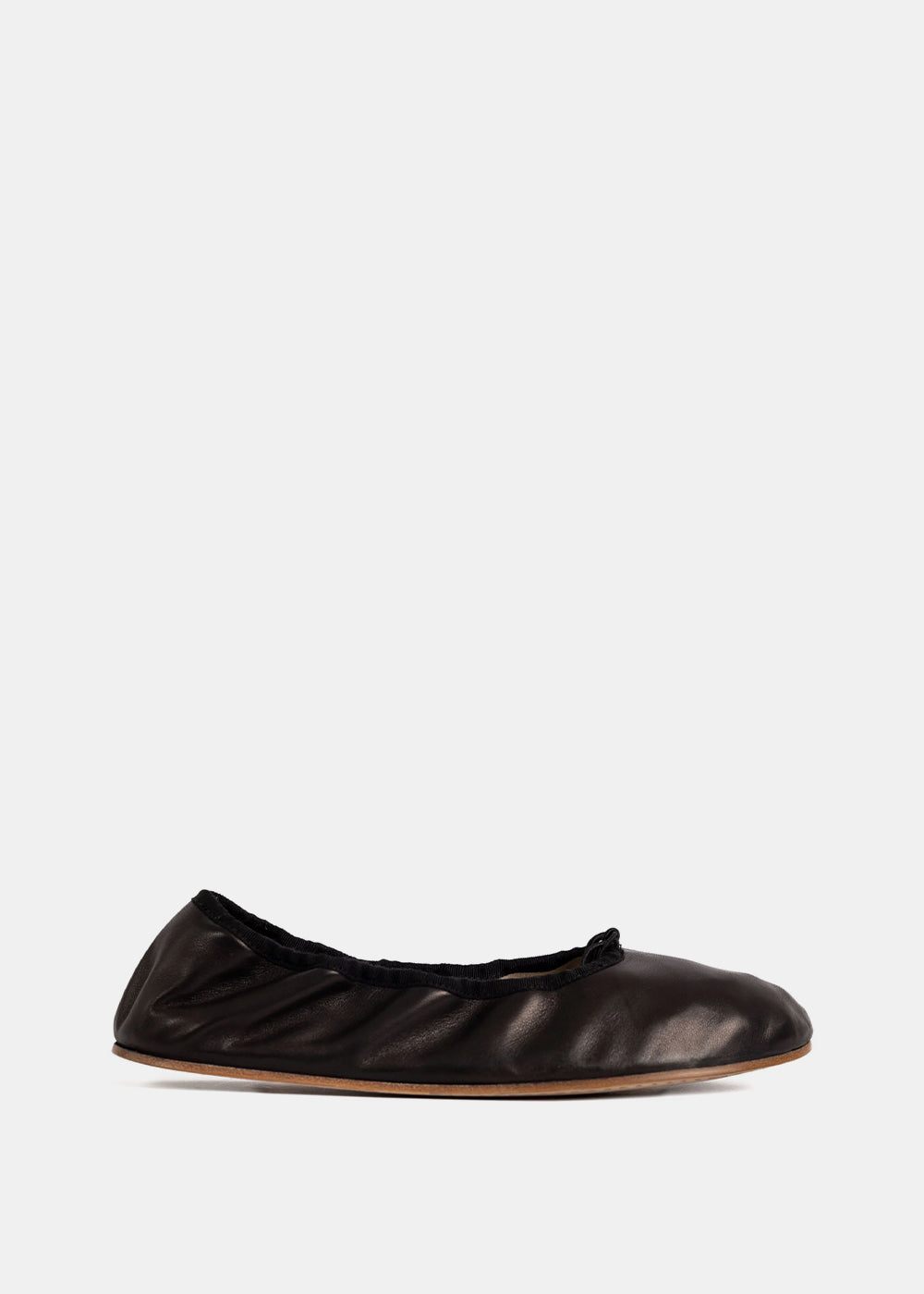 Оригінальна Black Round Ballet Flats The row – боковий вид