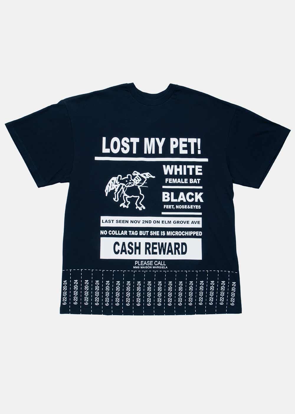Black Oversized T-Shirt Maison margiela – Гарантія оригінальності – боковий вид